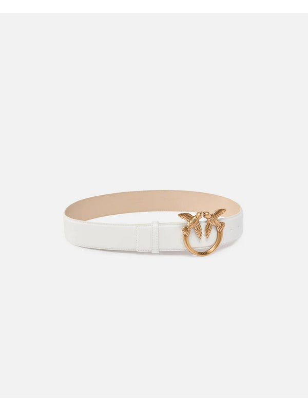 Pinko Cintura Love Berry H3 Belt.Low Vitello Bianco - 100125-A0F1-Z14Q