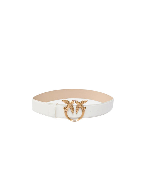 Pinko Cintura Love Berry H3 Belt.Low Vitello Bianco - 100125-A0F1-Z14Q