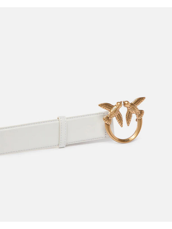 Pinko Cintura Love Berry H3 Belt.Low Vitello Bianco - 100125-A0F1-Z14Q