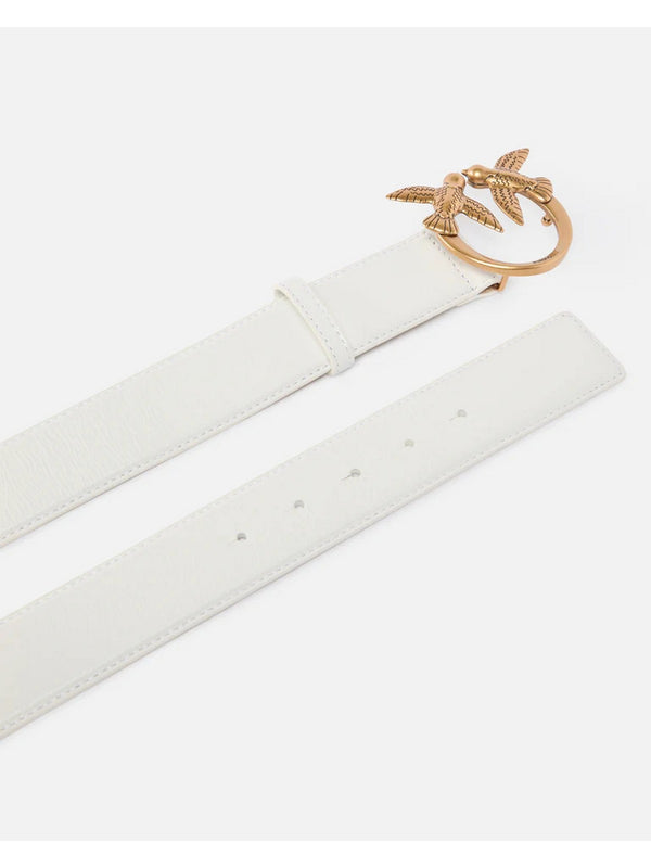 Pinko Cintura Love Berry H3 Belt.Low Vitello Bianco - 100125-A0F1-Z14Q