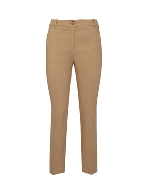 Pinko Pantalone Bello Pantalone Lino Stretch Beige - 100155-A34I-D41