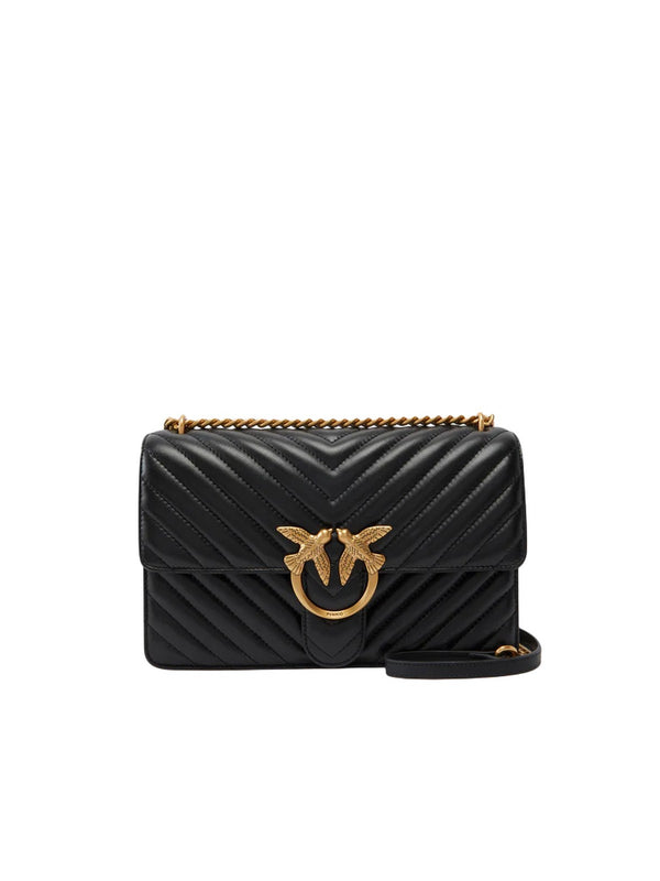 Pinko Love Bag Borse Love One Classic Dc Sheep Napp Nero - 100941-A0GK-Z99Q