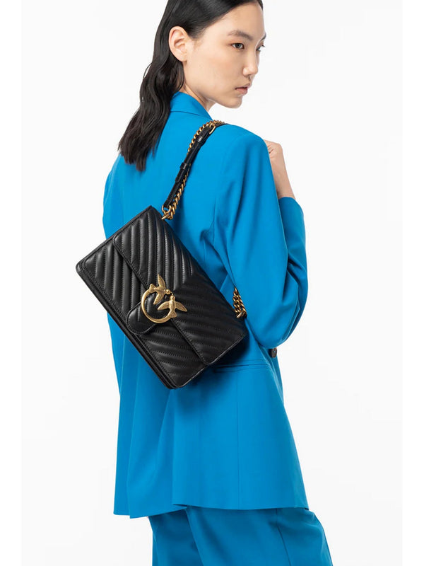 Pinko Love Bag Borse Love One Classic Dc Sheep Napp Nero - 100941-A0GK-Z99Q