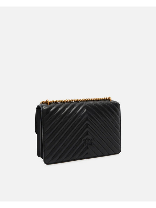 Pinko Love Bag Borse Love One Classic Dc Sheep Napp Nero - 100941-A0GK-Z99Q