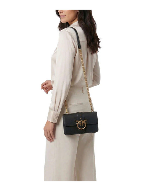 Pinko Love Bag Borse Love One Mini St. Cl Vitello S Nero - 105856-A0F1-Z99Q