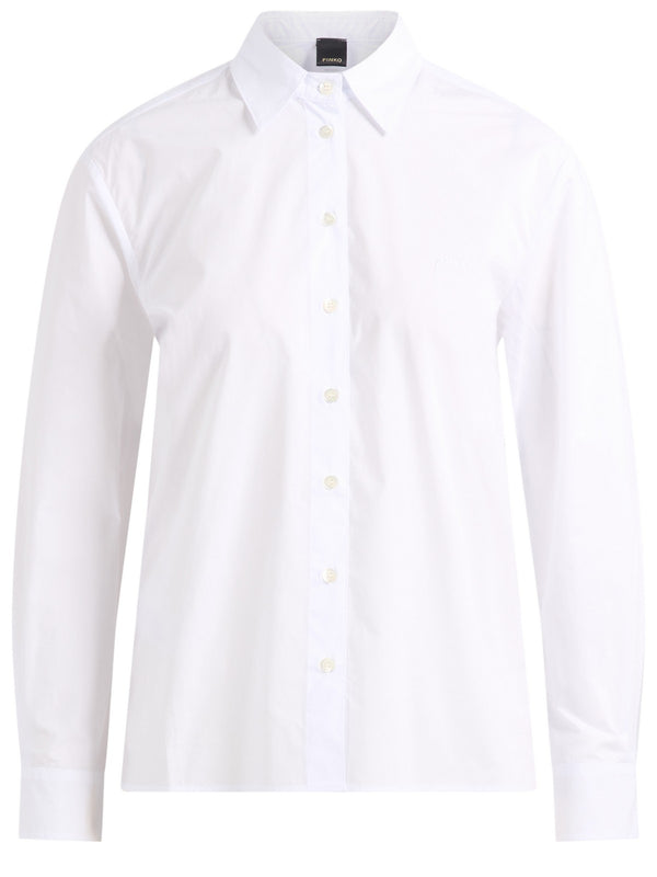Pinko Camicia Connie Camicia Popeline Bianco - 106248-A32L-Z04