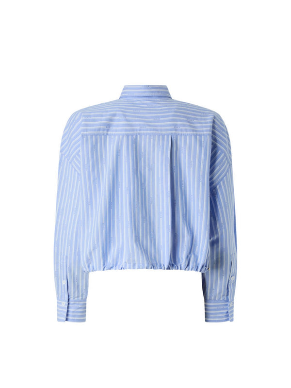 Pinko Camicia Cammie Camicia Popeline Jacqua Azzurro - 106249-A36J-EZB