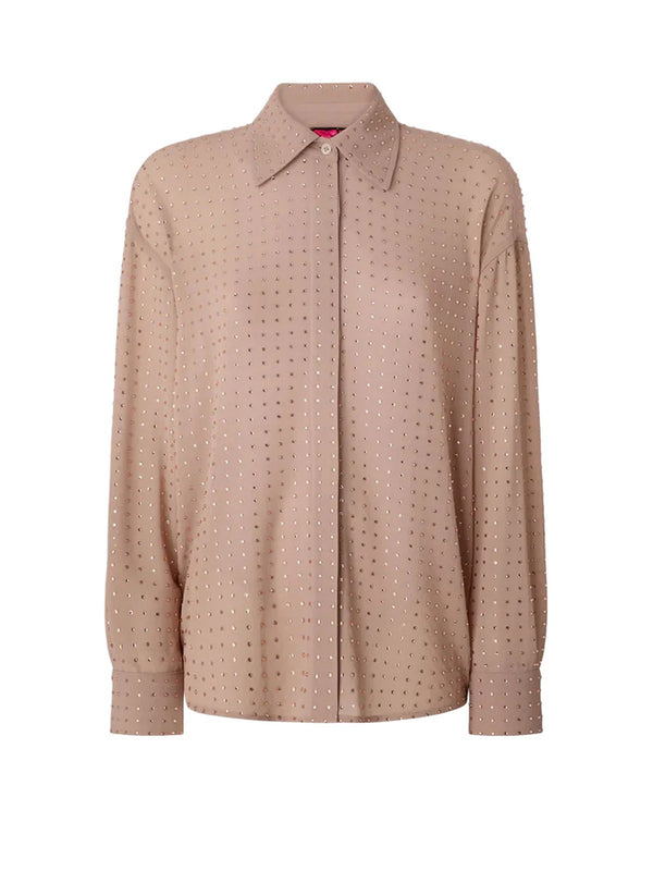 Pinko Camicia Oliva Camicia Georgette Full S Rosa - 106259-A32X-Q24