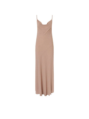 Pinko Abito Farro Abito Georgette Full Str Rosa - 106299-A32X-Q24