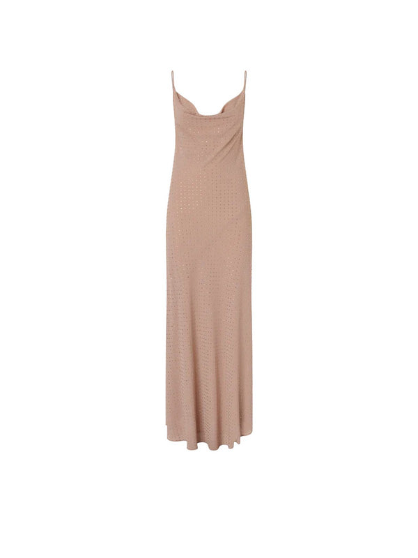 Pinko Abito Farro Abito Georgette Full Str Rosa - 106299-A32X-Q24