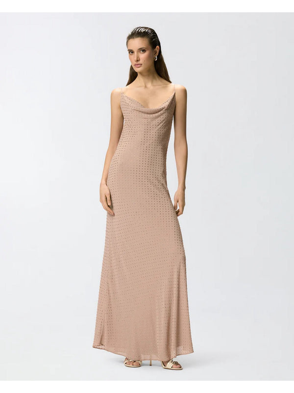 Pinko Abito Farro Abito Georgette Full Str Rosa - 106299-A32X-Q24