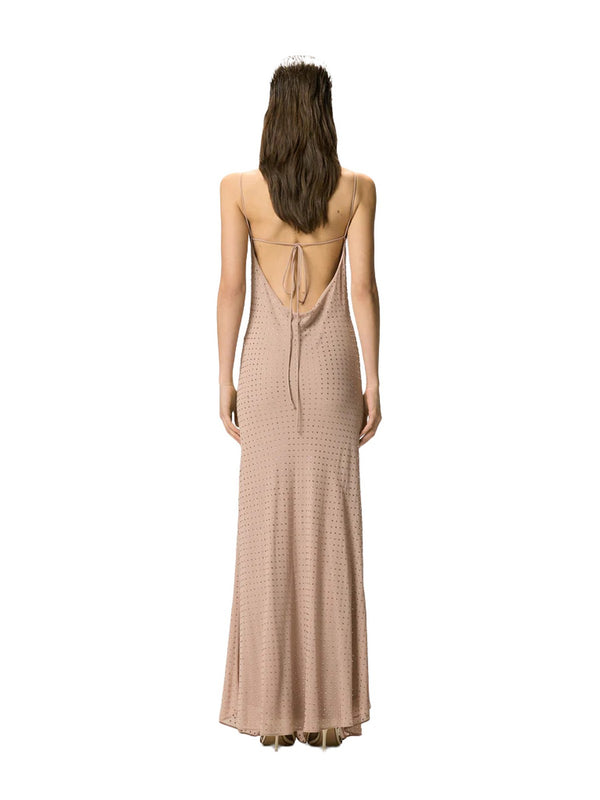 Pinko Abito Farro Abito Georgette Full Str Rosa - 106299-A32X-Q24