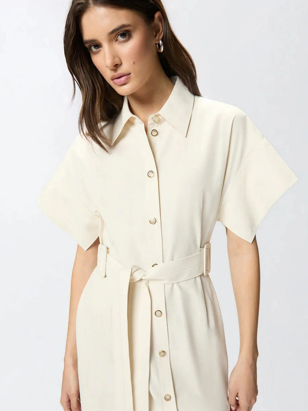 Pinko Abito Alesha Abito Cotone Fluido Beige - 106309-A2ER-D41