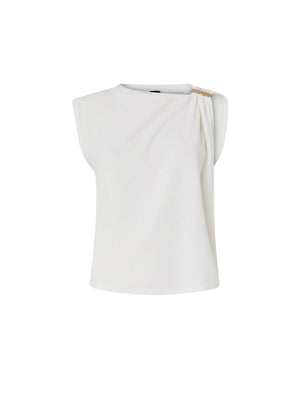 Pinko Jersey Melody Maglia Jersey Cotone St Bianco - 106478-A35D-Z05