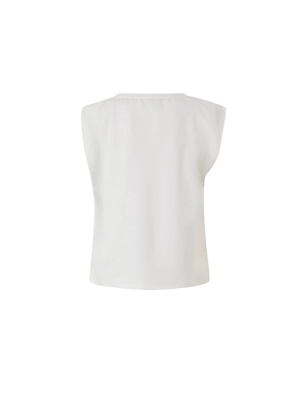 Pinko Jersey Melody Maglia Jersey Cotone St Bianco - 106478-A35D-Z05