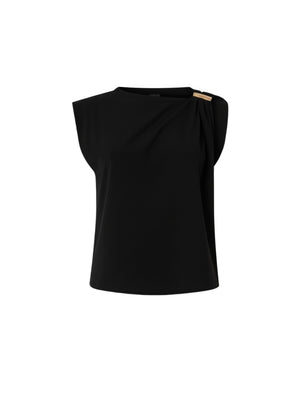 Pinko Jersey Melody Maglia Jersey Cotone St Nero - 106478-A35D-Z99