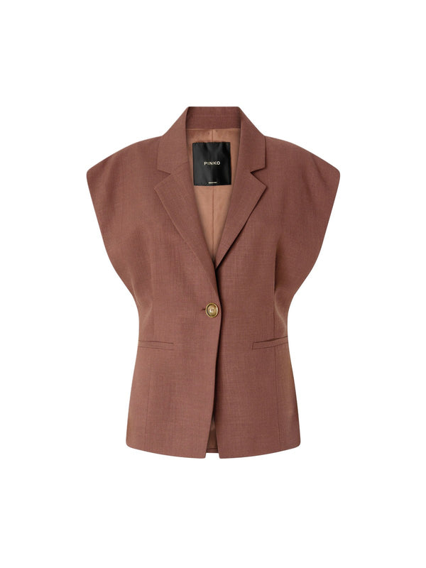 Pinko Giacca Floella Giacca Frisottino Marrone - 106509-A2W6-L78