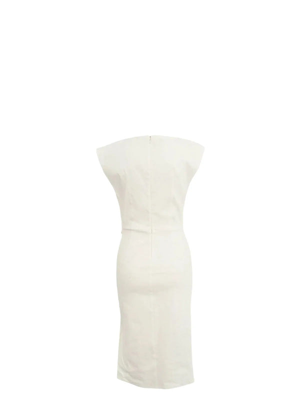 Pinko Abito Alissa Abito Lino Stretch Bianco - 106521-A34I-Z05