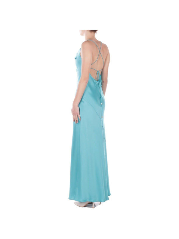 Pinko Abito Farro Abito Satin Verde - 106587-A1Y5-V76