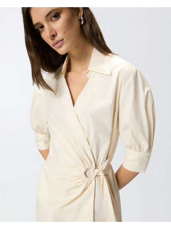 Pinko Abito Aline Abito Comfort Popeline Beige - 106602-A35Q-C03