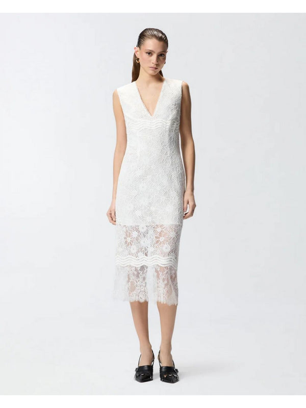 Pinko Abito Audrey Abito Pizzo Rebrode Bianco - 106660-A381-Z05