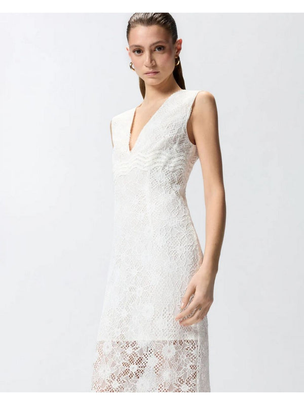 Pinko Abito Audrey Abito Pizzo Rebrode Bianco - 106660-A381-Z05