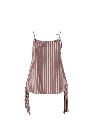 Pinko Top Jennifer Top Tinto Filo Fluido Marrone - 106671-A33Q-LN1