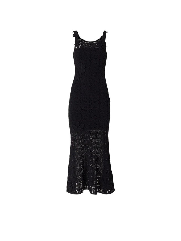Pinko Abito Juncus Abito Crochet Sewon Flo Nero - 106862-A3B8-Z99