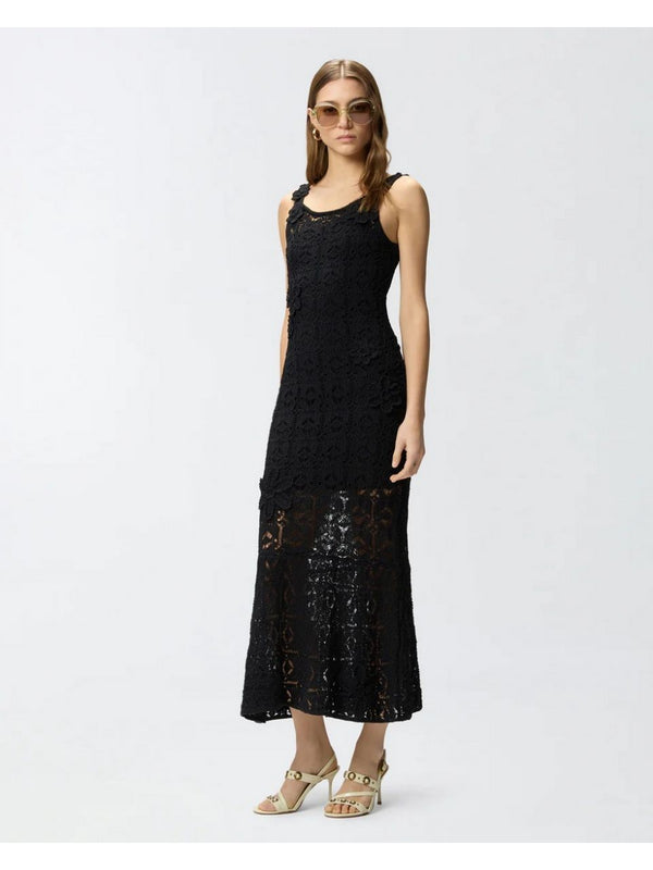 Pinko Abito Juncus Abito Crochet Sewon Flo Nero - 106862-A3B8-Z99