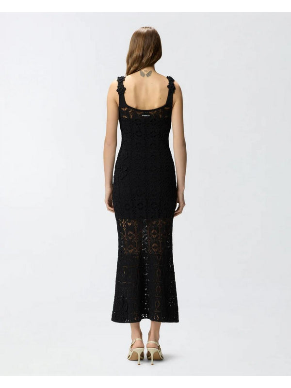 Pinko Abito Juncus Abito Crochet Sewon Flo Nero - 106862-A3B8-Z99