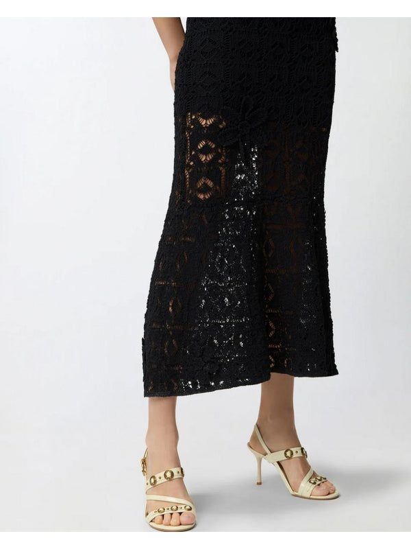 Pinko Abito Juncus Abito Crochet Sewon Flo Nero - 106862-A3B8-Z99