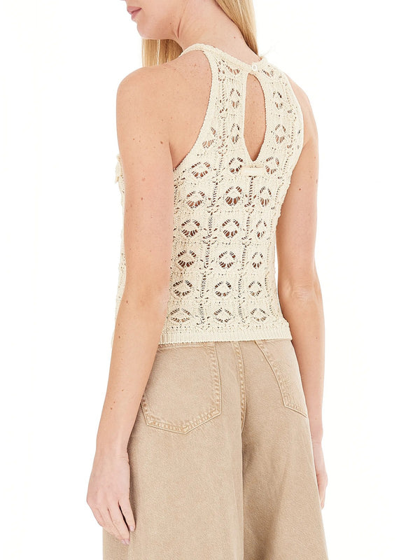 Pinko Top Nymphaea Top Crochet Sewon Flo Giallo - 106863-A3B8-C10