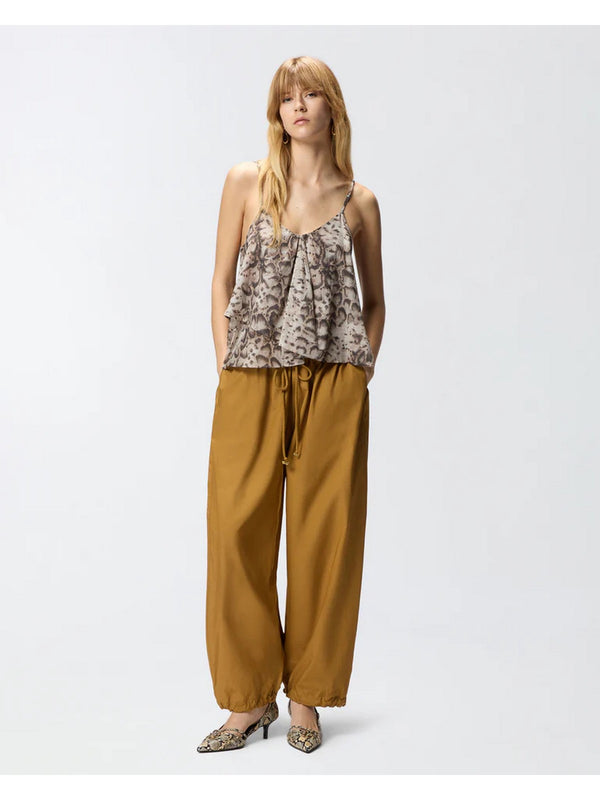 Pinko Top Udine Top Mussola Stampa Snake Beige - 106868-A3AP-CZ9
