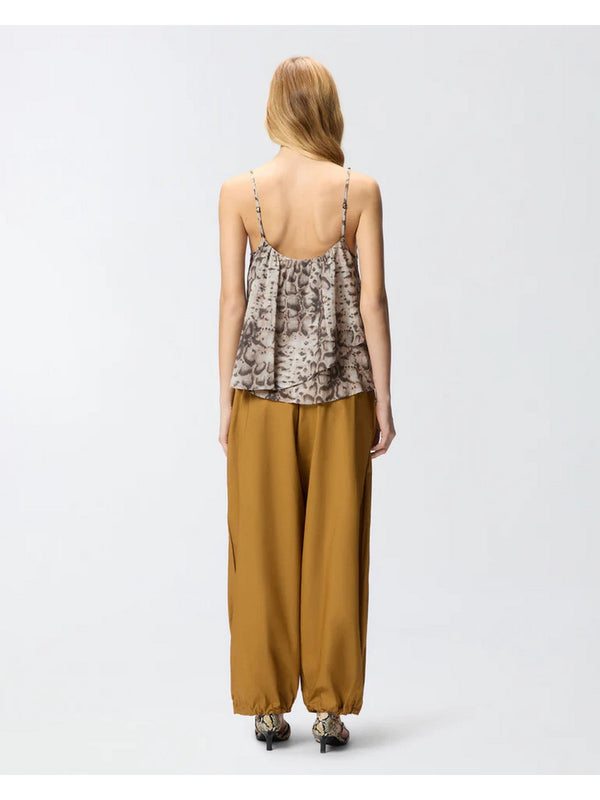 Pinko Top Udine Top Mussola Stampa Snake Beige - 106868-A3AP-CZ9
