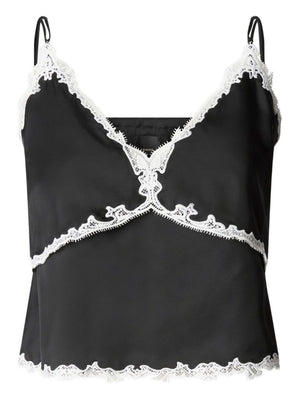 Pinko Top Canazei Top Twill Fluido Nero - 106893-A3AV-ZCB