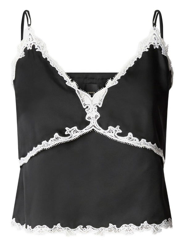Pinko Top Canazei Top Twill Fluido Nero - 106893-A3AV-ZCB