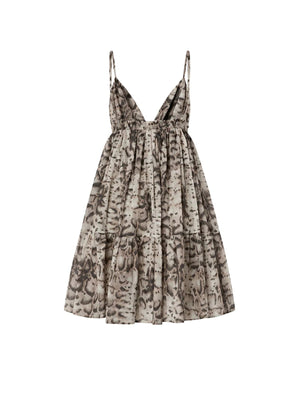 Pinko Abito Adrano Abito Mussola Stampa Sn Beige - 106917-A3AP-CZ9