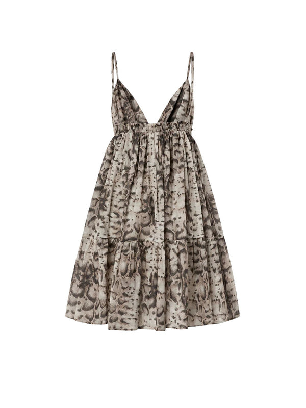 Pinko Abito Adrano Abito Mussola Stampa Sn Beige - 106917-A3AP-CZ9