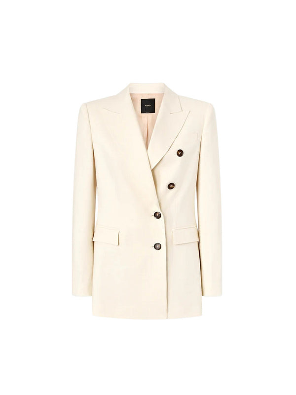 Pinko Giacca Amalfi Giacca Frisottino Bianco - 106924-A2W6-C00