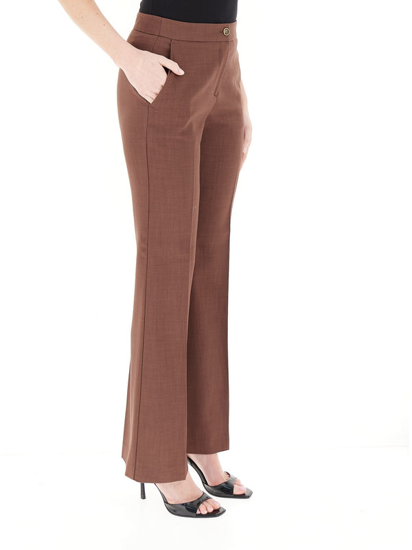 Pinko Pantalone New Serenidad Pantalone Frisot Marrone - 107595-A2W6-L78