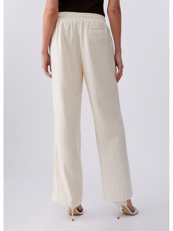 Liu jo Pantalone Gessati tessuto Cremino stripe CA6113 T557A-P9579