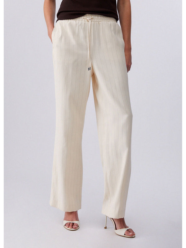 Liu jo Pantalone Gessati tessuto Cremino stripe CA6113 T557A-P9579