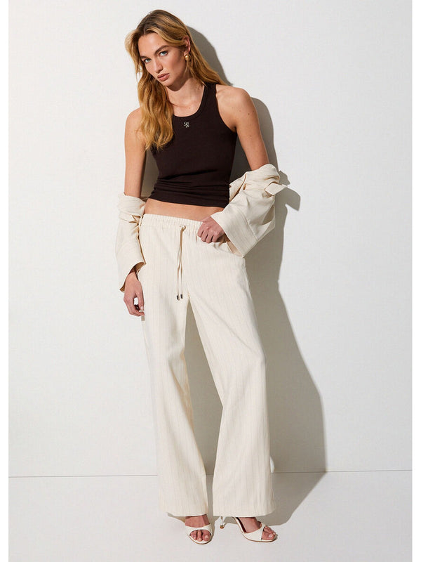 Liu jo Pantalone Gessati tessuto Cremino stripe CA6113 T557A-P9579