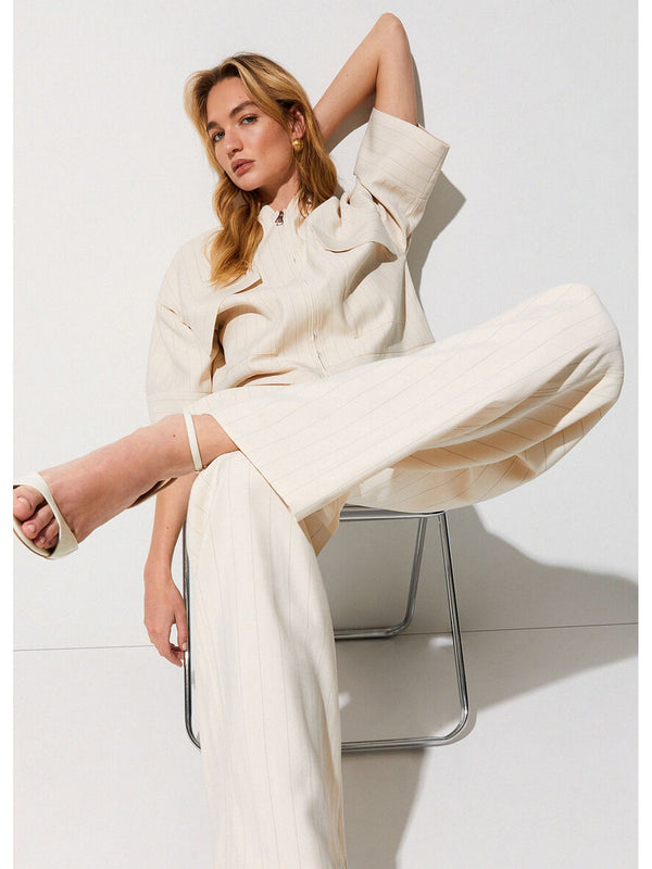 Liu jo Pantalone Gessati tessuto Cremino stripe CA6113 T557A-P9579