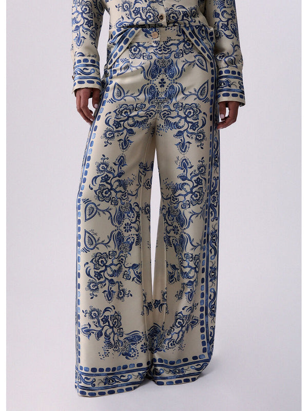 Liu jo Pantalone tessuto St.foulard araldic b CA6230 TS555-P9652