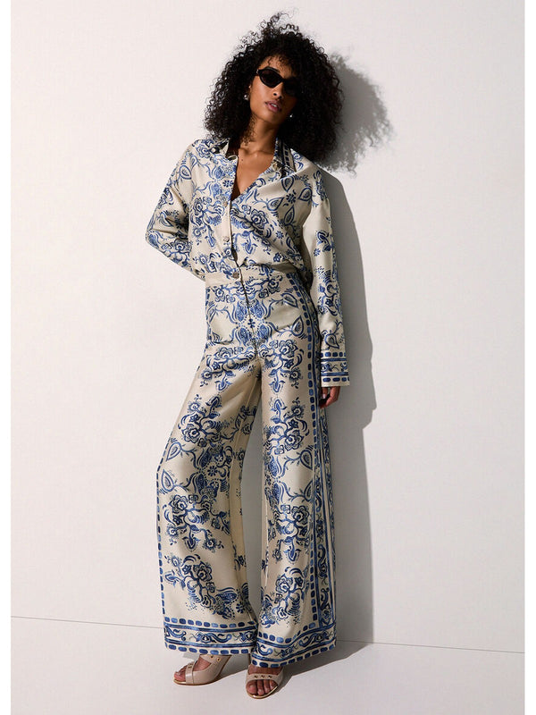 Liu jo Pantalone tessuto St.foulard araldic b CA6230 TS555-P9652