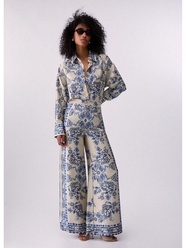 Liu jo Pantalone tessuto St.foulard araldic b CA6230 TS555-P9652