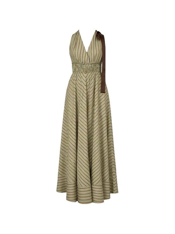 Liu jo Abito Green/tabacco stripe CA6267 T553A-P9641