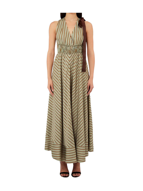 Liu jo Abito Green/tabacco stripe CA6267 T553A-P9641