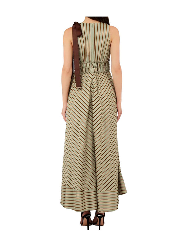 Liu jo Abito Green/tabacco stripe CA6267 T553A-P9641